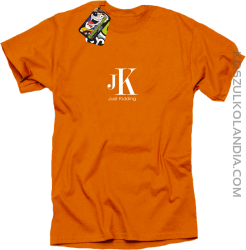 JK Just Kidding - koszulka męska pomarańczowa