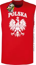 Polska - Bezrękawnik męski czerwony 