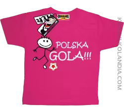 Polska Gola - koszulka dziecięca - różowy