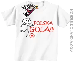 Polska Gola - koszulka dziecięca - biały