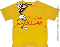 Polska Gola - koszulka dziecięca - żółty