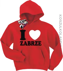 I love Zabrze - bluza dziecięca - czerwony