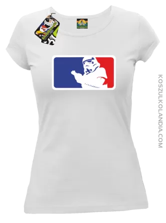 Szturmowiec NBA Parody - koszulka damska biała 