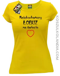 Najukochańszy łobuz na świecie - Koszulka damska żółta 