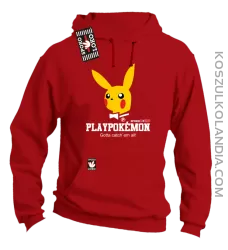 Play Pokemon - Bluza męska z kapturem czerwona 