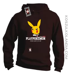 Play Pokemon - Bluza męska z kapturem brąz 
