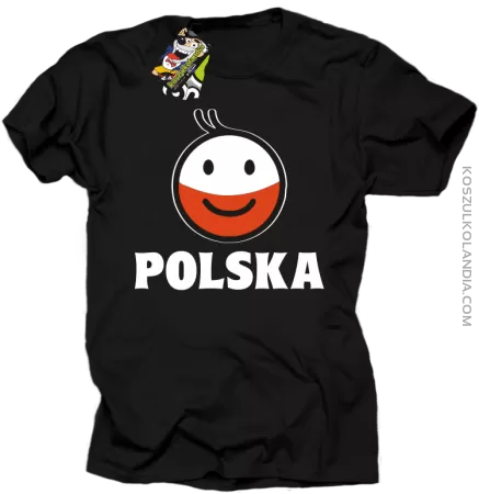 POLSKA Emotik dwukolorowy -koszulka męska