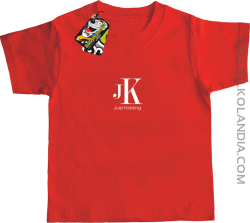 JK Just Kidding - koszulka dziecięca czerwona