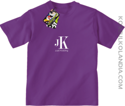 JK Just Kidding - koszulka dziecięca fioletowa