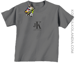 JK Just Kidding - koszulka dziecięca szara