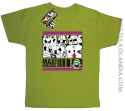 MAXI Krejzol Freaky Cartoon Red Doggy - Koszulka dziecięca kiwi