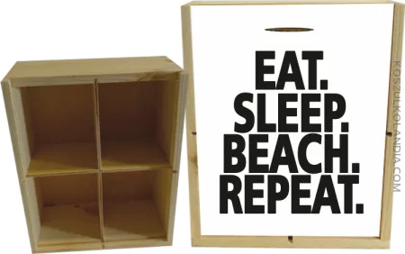 Eat Sleep Beach Repeat - Skrzyneczka ozdobna