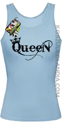 Queen Simple - Top damski błękit 