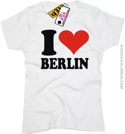 I LOVE BERLIN - koszulka damska 1 koszulki z nadrukiem nadruk