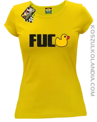 Fuck ala Duck - Koszulka damska żółta