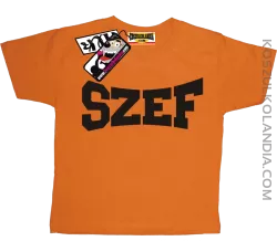 Szef - koszulka dziecięca - pomarańczowy