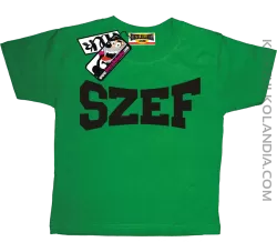 Szef - koszulka dziecięca - zielony