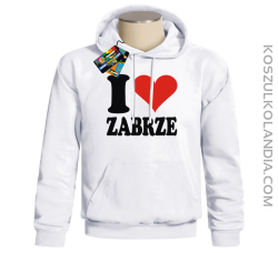 I LOVE ZABRZE - bluza z nadrukiem 2 Bluzy z nadrukiem nadruk
