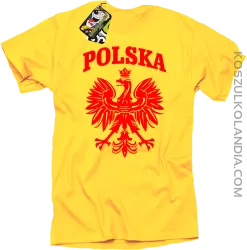 Polska - Koszulka męska żółta