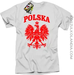Polska - Koszulka męska biała 