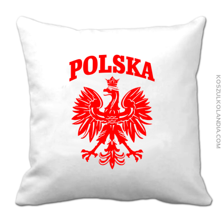 Polska - Poduszka biała 