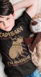 Capybara is awesome I`m Awesome Therefore I am CAPYBARA - koszulka dziecięca 2