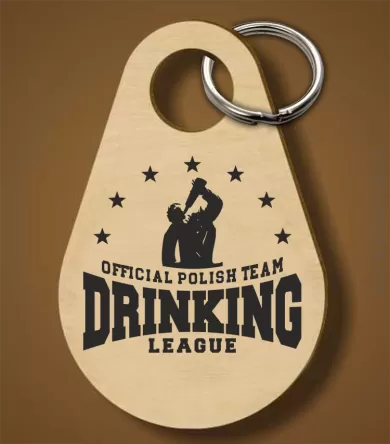 Official Polish Team Drinking League - Breloczek