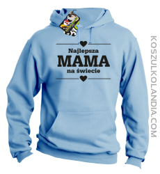 Najlepsza MAMA na świecie - Bluza z kapturem błękit 