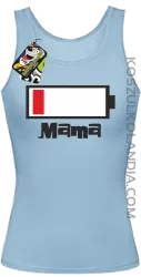 MAMA Bateria do ładowania - Top damski błękit