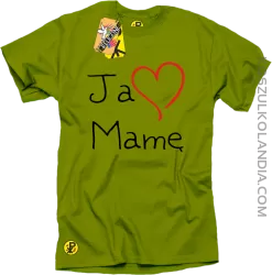 Ja kocham Mamę - koszulka męska kiwi 