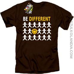 BE DIFFERENT - Koszulka męska brąz 