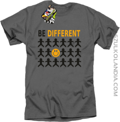 BE DIFFERENT - Koszulka męska szara 