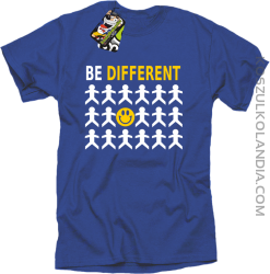 BE DIFFERENT - Koszulka męska niebieska 