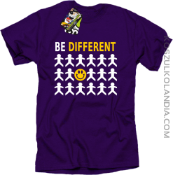 BE DIFFERENT - Koszulka męska fiolet 