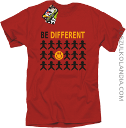 BE DIFFERENT - Koszulka męska czerwona 