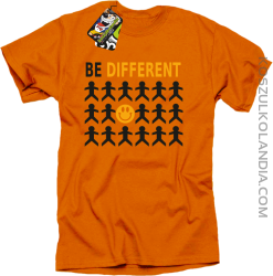 BE DIFFERENT - Koszulka męska pomarańcz 