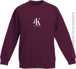 JK Just Kidding - bluza dziecięca standard bordowa