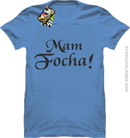 Mam Focha - Koszulka męska błękit 