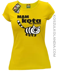 Mam kota the beściaka - Koszulka damska żółta 