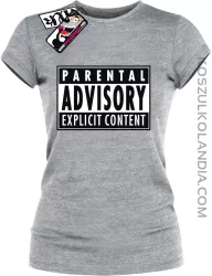 Parental Advisory - koszulka damska - melanżowy
