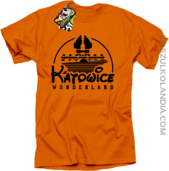 Katowice Wonderland - Koszulka męska pomarańcz 