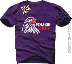 Polskie Orły - koszulka męska - fioletowy