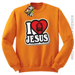I love Jesus StickStyle - Bluza STANDARD - Pomarańczowy