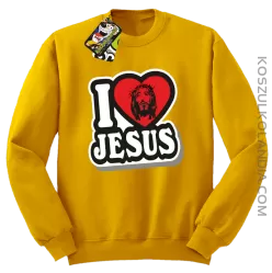 I love Jesus StickStyle - Bluza STANDARD - Żółty
