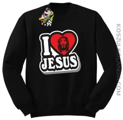 I love Jesus StickStyle - Bluza STANDARD - Czarny