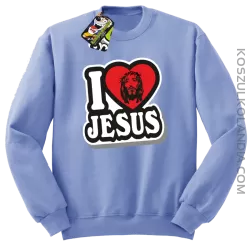 I love Jesus StickStyle - Bluza STANDARD - Błękitny