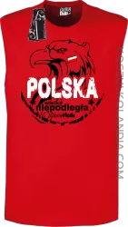 Polska Wielka Niepodległa - Bezrękawnik męski  czerwony 