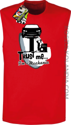 Trust Me I`m a Mechanic - bezrękawnik męski TANK TOP - Czerwony