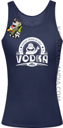 Always Drunk As Fuck VODKA Est 1405 - Top damski granat