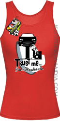 Trust Me I`m a Mechanic - Top damski - Czerwony